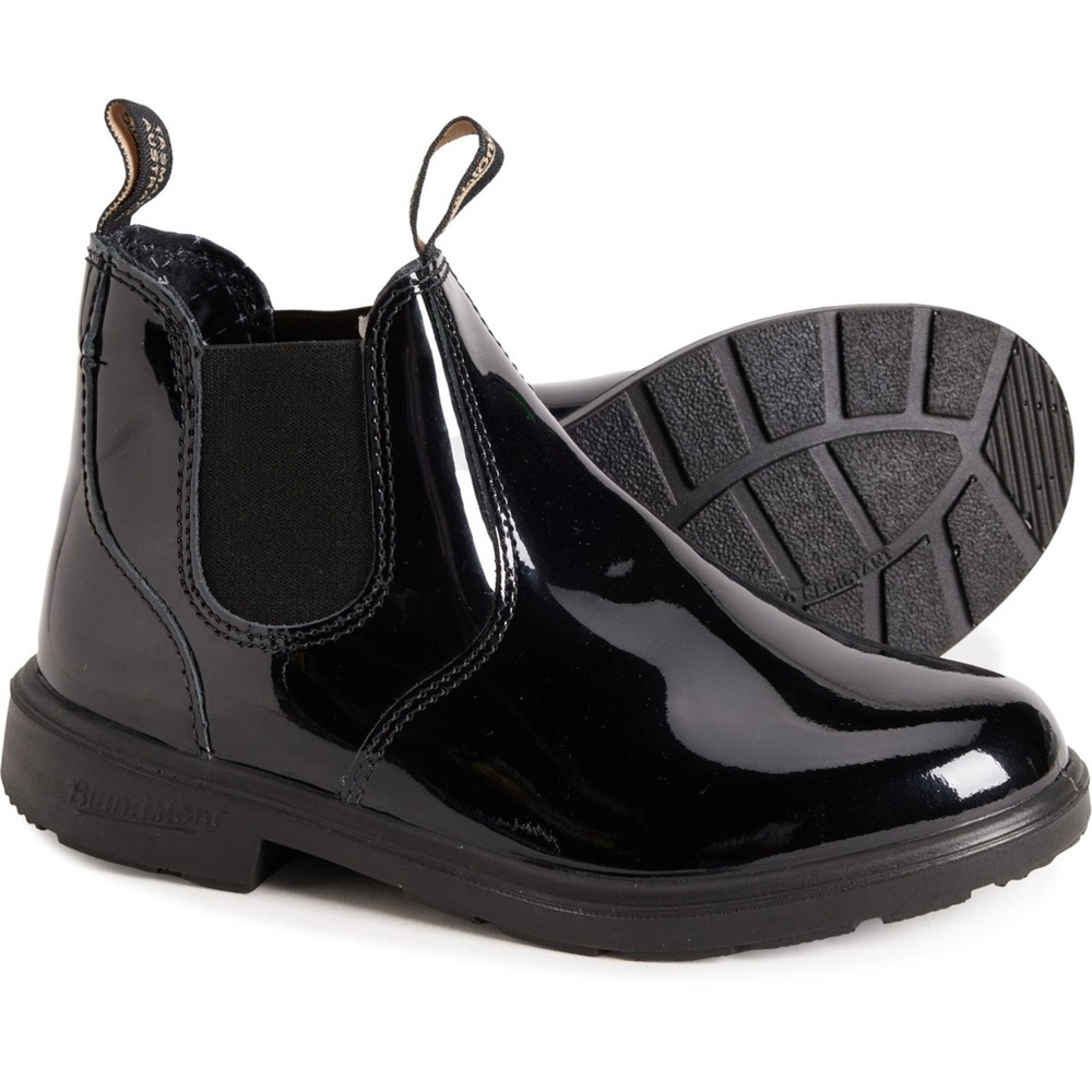 Blundstone Kid's 2255 Patent Leather Boots - Size AUS 3/US 4 - Black - NWB